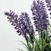 50cm Lavender Silk Flower  in Cement Pot