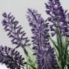 50cm Lavender Silk Flower  in Cement Pot