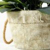 36cm Lavender Silk Flower  in Paper Pulp pot
