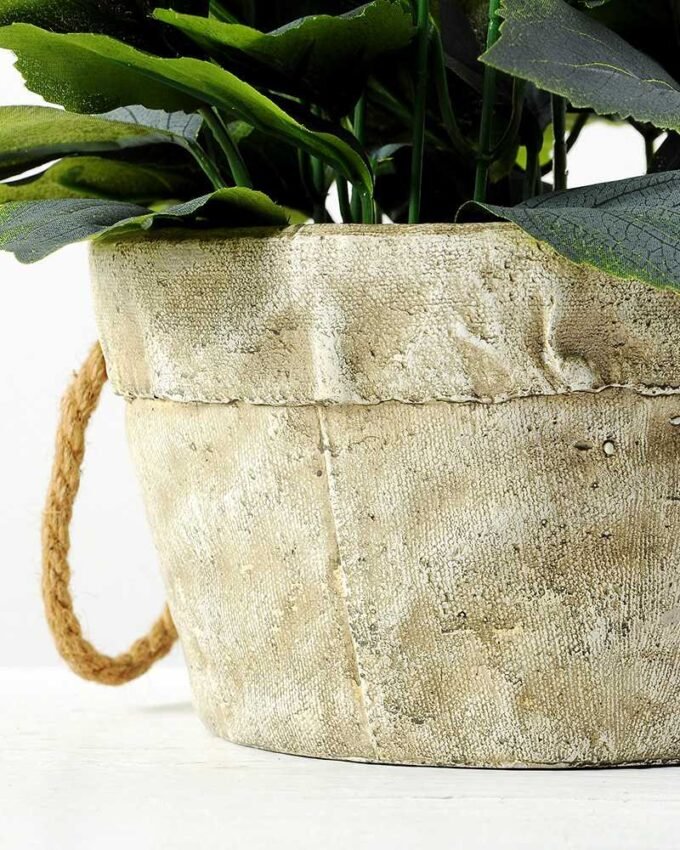 36cm Lavender Silk Flower  in Paper Pulp pot