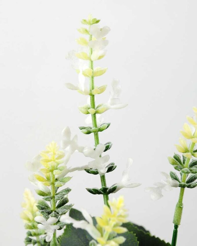 28cm Lavender Silk Flower  in Paper Pulp pot