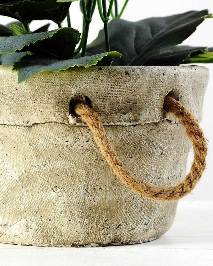 28cm Lavender Silk Flower  in Paper Pulp pot