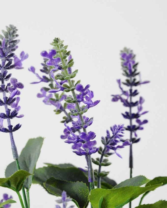 53cm Lavender Silk Flower  in Paper Pulp pot