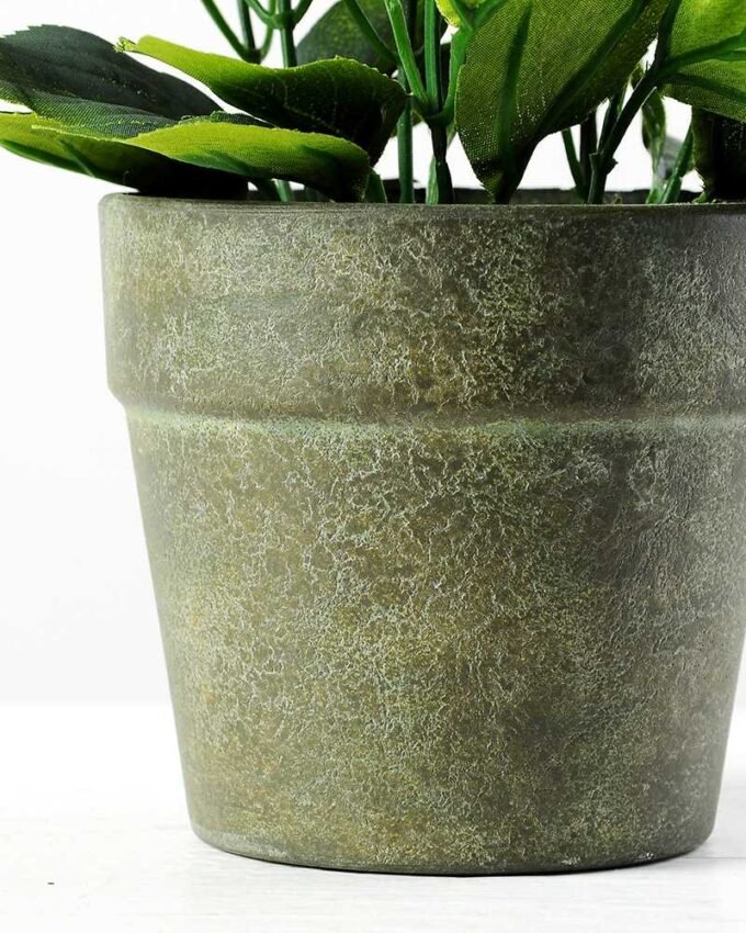 25cm Lavender Silk Flower  in Paper Pulp pot