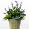 41cm Lavender Silk Flower  in Metal Watering Can 5 41cm Lavender Silk Flower  in Metal Watering Can