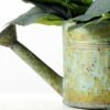 29cm Lavender Silk Flower  in Metal Watering Can 5 29cm Lavender Silk Flower  in Metal Watering Can