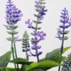 26cm Lavender Silk Flower in Metal Pot 2 26cm Lavender Silk Flower in Metal Pot