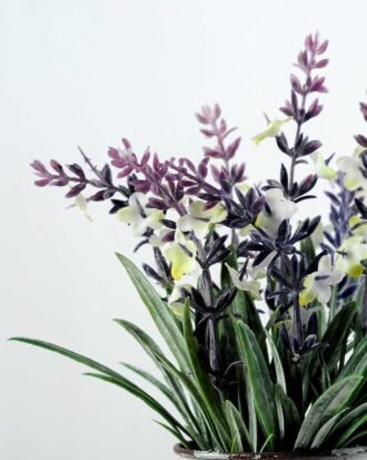 18cm Lavender Silk Flower  in Metal Watering Can Potted Flowers&Plants YeahFlower is one of Chinese leading OEM manufacturers and exporters , supplying the silk flowers, wholesale artificial trees 18cm Lavender Silk Flower  in Metal Watering Can
