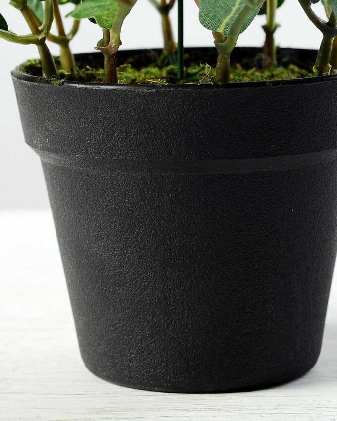 15cm Leaves Artificial Plant  in Plastic pot 4 15cm Leaves Artificial Plant  in Plastic pot