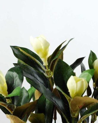 15cm Magnolia Artificial Plant  in Plastic pot Potted Flowers&Plants YeahFlower is one of Chinese leading OEM manufacturers and exporters , supplying the silk flowers, wholesale artificial trees 15cm Magnolia Artificial Plant  in Plastic pot