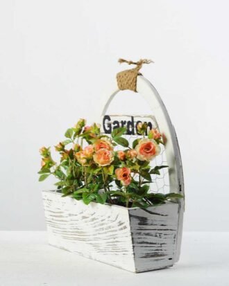 25cm Mini Rose With Wood Planter Silk Flower Arrangement Potted Flowers&Plants YeahFlower is one of Chinese leading OEM manufacturers and exporters , supplying the silk flowers, wholesale artificial trees 25cm Mini Rose With Wood Planter Silk Flower Arrangement