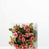 6cm Mini Rose With Wood Planter Silk Flower Arrangement 1 6cm Mini Rose With Wood Planter Silk Flower Arrangement