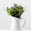 21cm Mini Rose With Ceramic Jug Silk Flower Arrangement