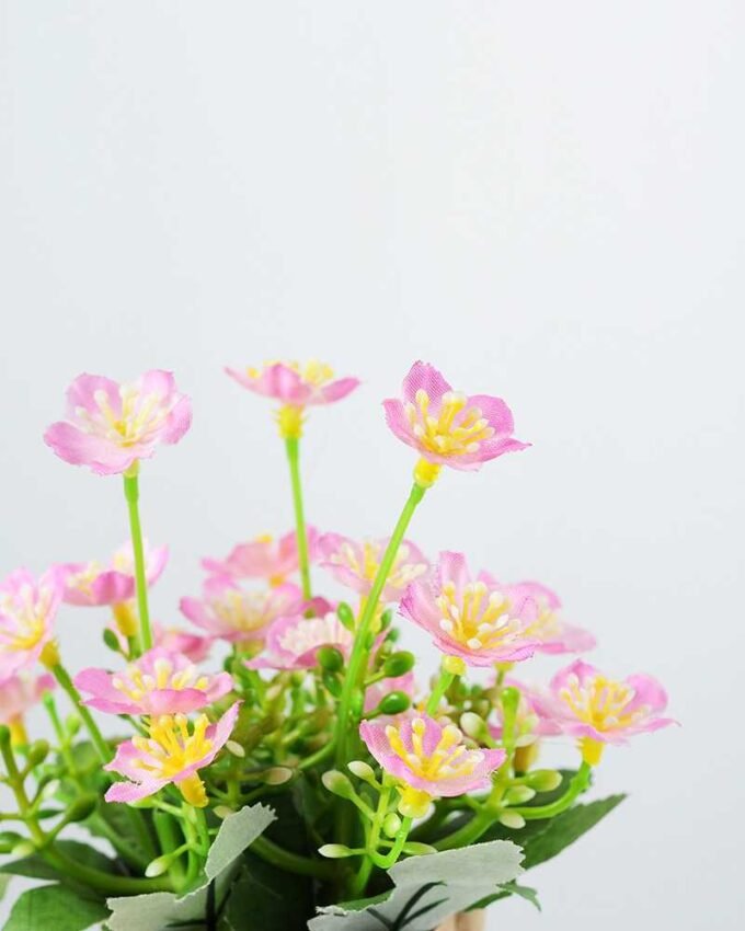 16cm Mini  Silk Flower  in Paper wrap pot