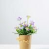 16cm Mini  Silk Flower  in Paper wrap pot