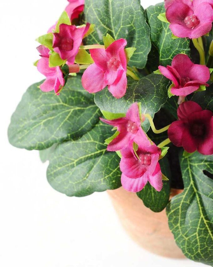 20cm Mini Silk Wild Flower Silk Flower  in Paper Pulp pot 2 20cm Mini Silk Wild Flower Silk Flower  in Paper Pulp pot