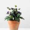 20cm Mini Silk Wild Flower Silk Flower  in Paper Pulp pot 3 20cm Mini Silk Wild Flower Silk Flower  in Paper Pulp pot