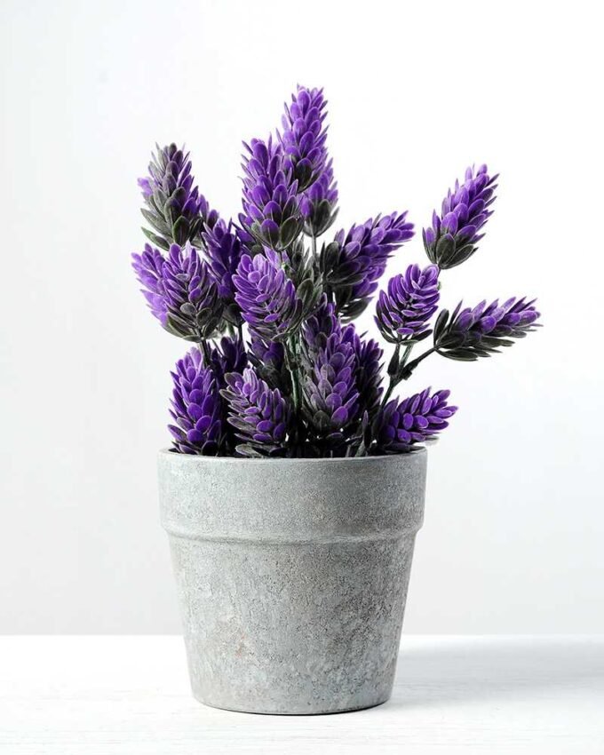 21cm Pinecone Artificial Plant  in Paper Pulp pot