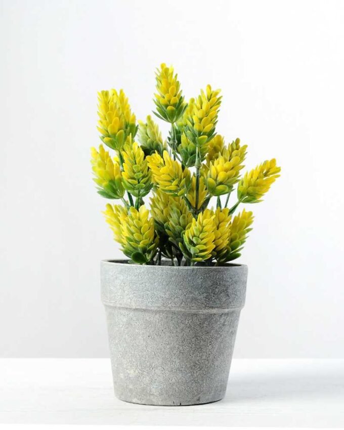 21cm Pinecone Artificial Plant  in Paper Pulp pot