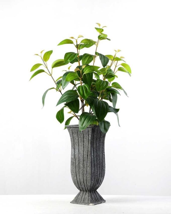 60cm Puer Leaf Artificial Plant  in Paper Pulp pot