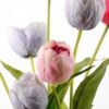 45cm Tulip With Metal Jug Silk Flower Arrangement 2 45cm Tulip With Metal Jug Silk Flower Arrangement