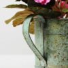 19cm Violet Silk Flower  in Metal Watering Can 5 19cm Violet Silk Flower  in Metal Watering Can