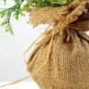 21cm Wild Flower Silk Flower  in Burlap wrap 4 21cm Wild Flower Silk Flower  in Burlap wrap