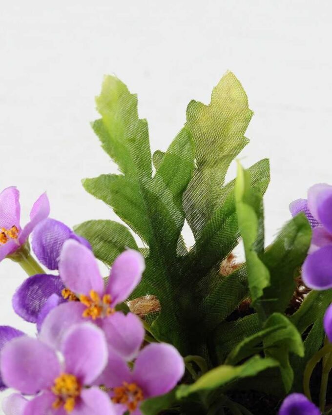 13cm Wild Flower Silk Flower  in Burlap wrap