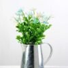 30cm Wild Flower Silk Flower  in Metal Jug