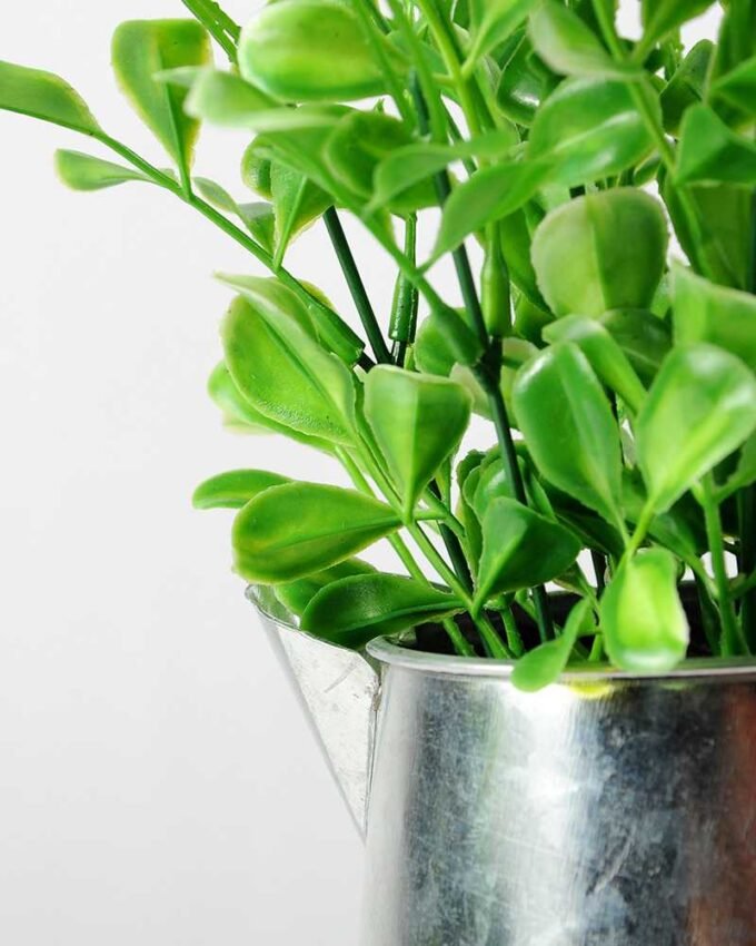 30cm Wild Flower Silk Flower  in Metal Jug