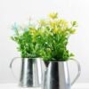 30cm Wild Flower Silk Flower  in Metal Jug