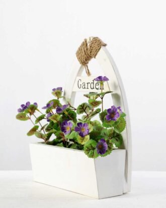 24cm Wild  With Wood Planter Silk Flower Arrangement Potted Flowers&Plants YeahFlower is one of Chinese leading OEM manufacturers and exporters , supplying the silk flowers, wholesale artificial trees 24cm Wild  With Wood Planter Silk Flower Arrangement
