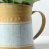 17cm Wild  Silk Flower  in Metal Jug