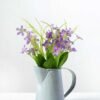 18cm Wild  Silk Flower  in Metal Jug