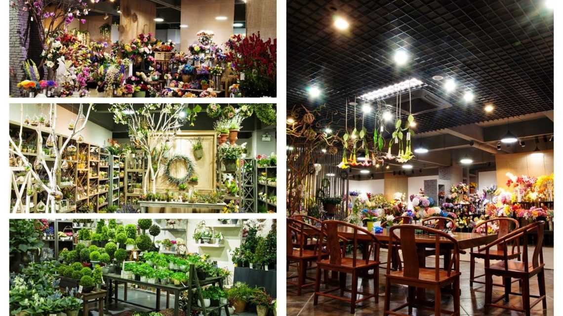 人造花工厂展厅 Artificial flower factory showroomyeahflower