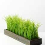 14CM Wood pot grass GS-0330652BR