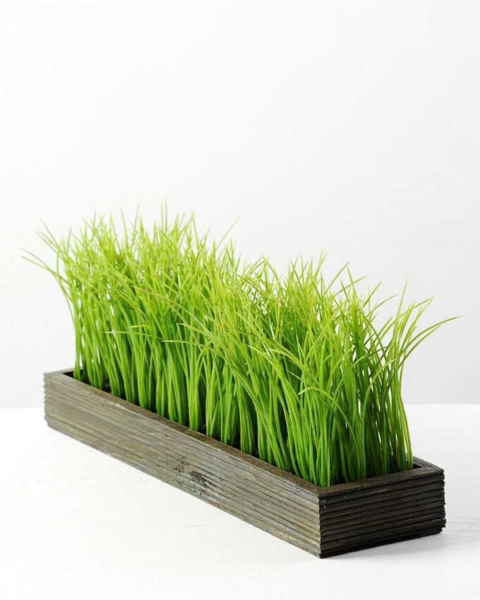 14CM Wood pot grass GS-0330652BR 1 14CM Wood pot grass GS-0330652BR