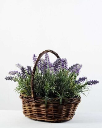 28cm lavender in basket GS-0330960