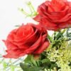 H:25 H:25.5cm Rose in Glass pot GS-0339637