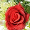 H:25 H:25.5cm Rose in Glass pot GS-0339637