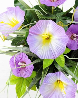 24CM petunia in PaPer PulP Pot GS-0339700 Potted Flowers&Plants YeahFlower is one of Chinese leading OEM manufacturers and exporters , supplying the silk flowers, wholesale artificial trees 24CM petunia in PaPer PulP Pot GS-0339700