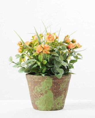 20CM Mini Rose in PaPer PulP Pot GS-0339719 Potted Flowers&Plants YeahFlower is one of Chinese leading OEM manufacturers and exporters , supplying the silk flowers, wholesale artificial trees 20CM Mini Rose in PaPer PulP Pot GS-0339719