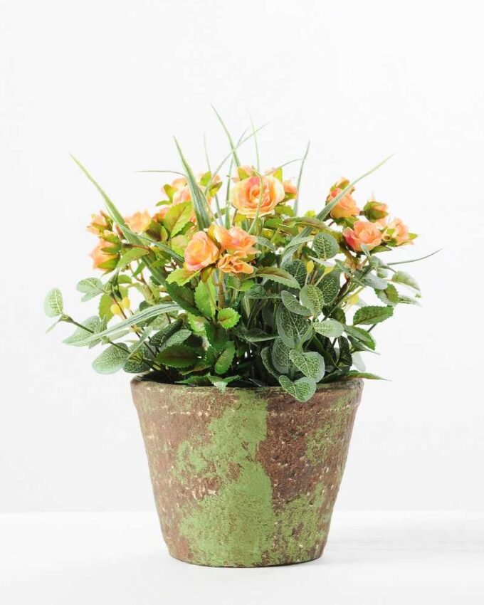 20CM Mini Rose in PaPer PulP Pot GS-0339719 1 20CM Mini Rose in PaPer PulP Pot GS-0339719