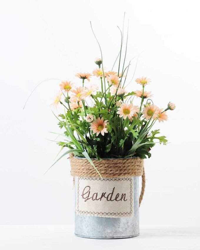 32CM Mum in metal Pot GS-0339753 3 32CM Mum in metal Pot GS-0339753