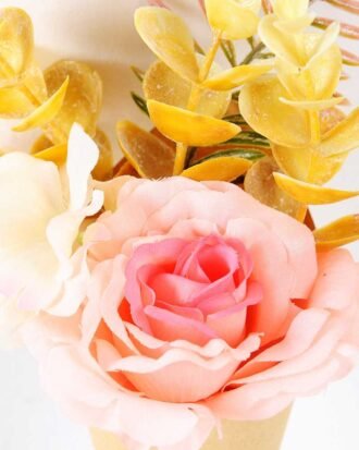 H:13cm Camellia  in Metal.pot GS-0339778 Potted Flowers&Plants YeahFlower is one of Chinese leading OEM manufacturers and exporters , supplying the silk flowers, wholesale artificial trees H:13cm Camellia  in Metal.pot GS-0339778