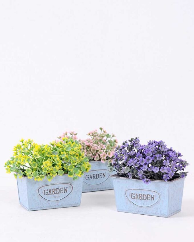Mini grass in Metal pot GS-0339788 1 Mini grass in Metal pot GS-0339788