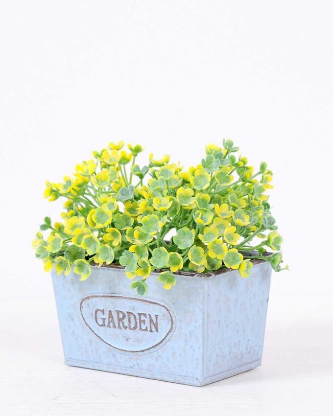 Mini grass in Metal pot GS-0339788 3 Mini grass in Metal pot GS-0339788