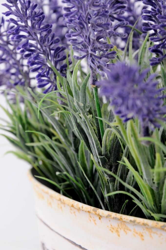 Lavender in Metal pot   H:24CM GS-0339817