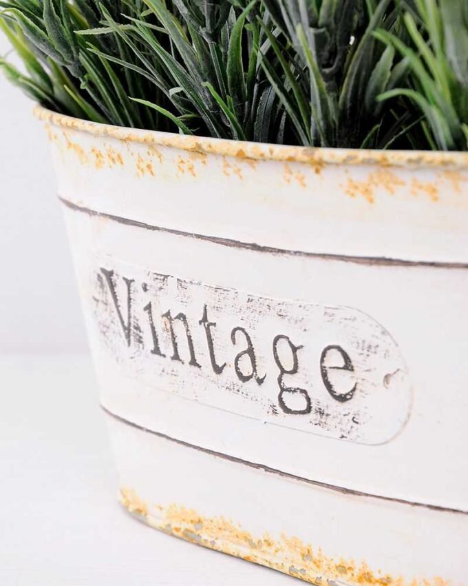 Lavender in Metal pot   H:24CM GS-0339817