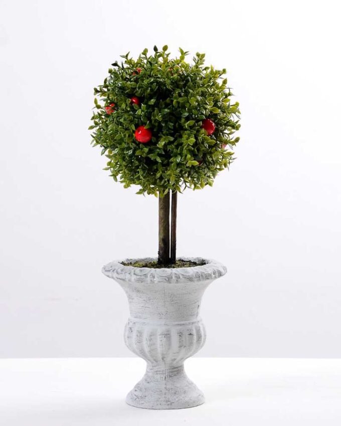 11*31cm A single red ball potted grass seeds GS-0690426